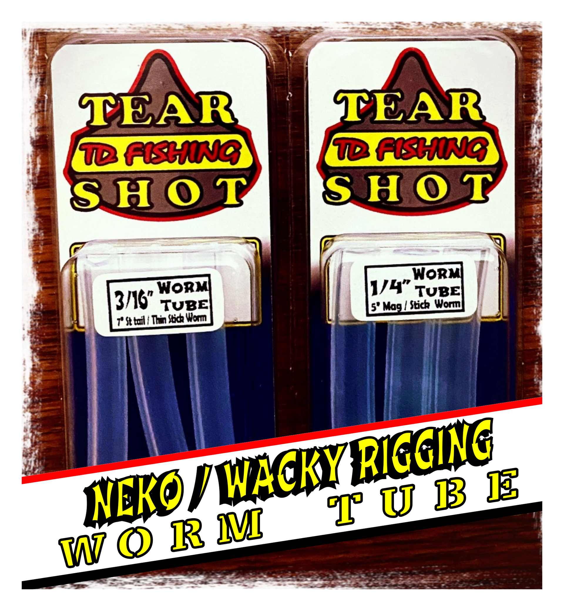 Neko / Wacky Worm Tube – Tear Shot - Team Davies Tackle Company -  Tournament Quality Drop Shot Sinkers and Fishing Tackle