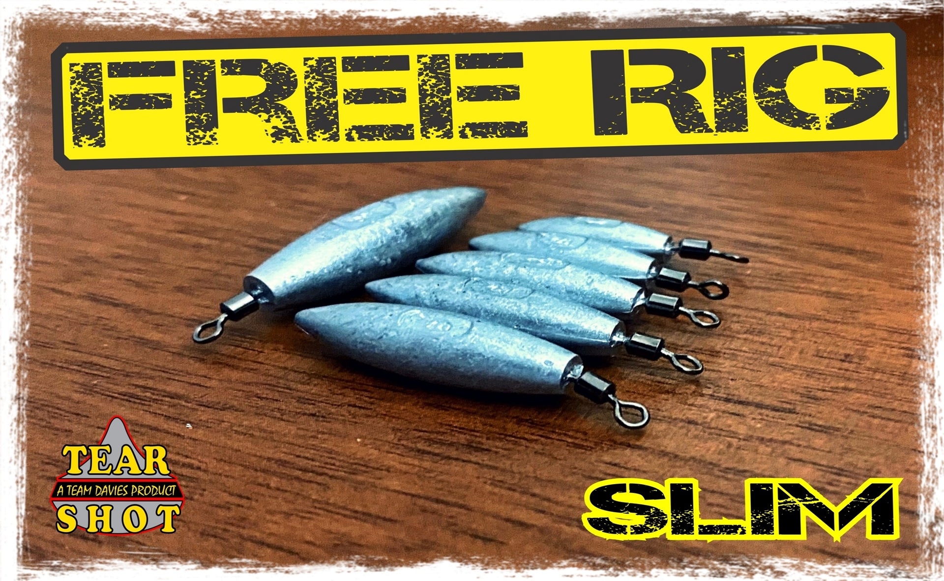 Tear Shot Slim Free Rig Weights – Tear Shot - Team Davies Tackle Company  - Tournament Quality Drop Shot Sinkers and Fishing Tackle
